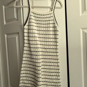 Abercrombie girls Black and White Knit Dress sz 13/14 nwot